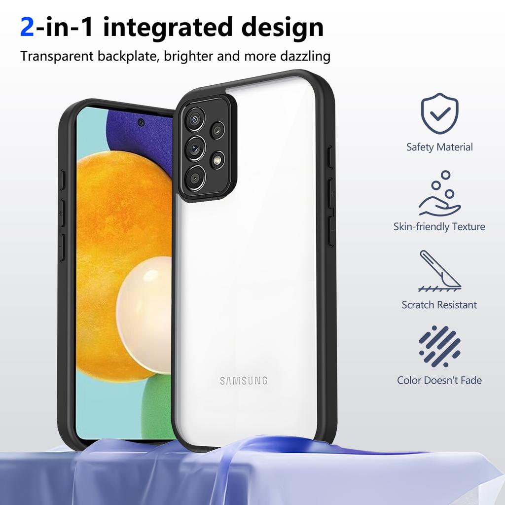 Phone Case For Samsung Galaxy A56 A55 A54 A53 A52 A36 A35 A34 A33 A32 A31 Airbag Shockproof Shell TPU+Transparent Case