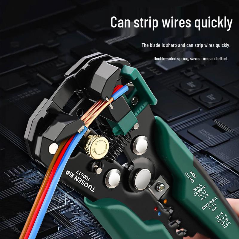 Tuosen Multifunctional Electrician's Wire Stripping and Crimping Pliers
