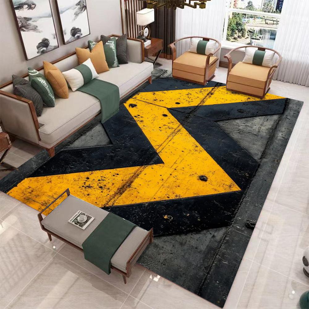

Visual Illusion Wood Plank Rug – Non-Slip Floor Mat for Living Room or Entryway Home Decor 40x60cm