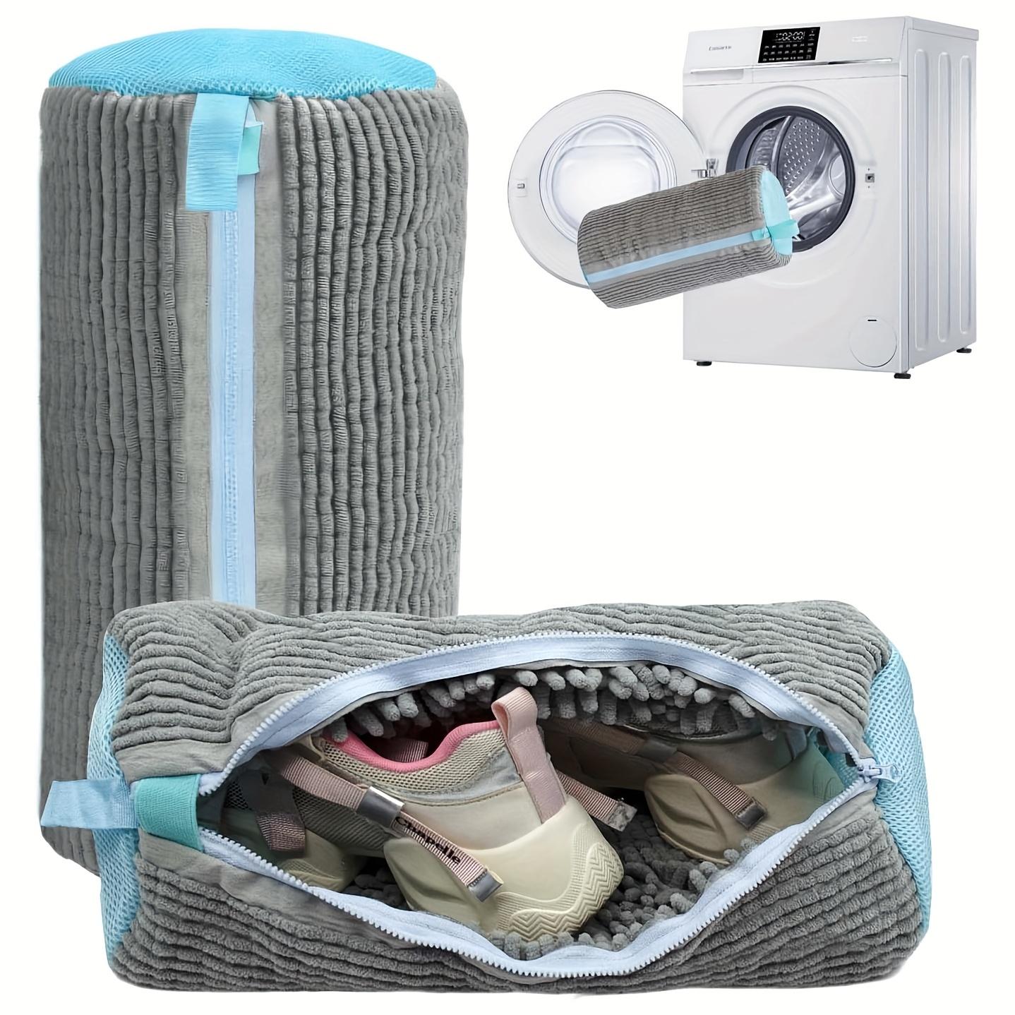 

Универсальный мешок для стирки обуви в машине с чисткой мягкой щеткой на 360°, мешки для стирки серый