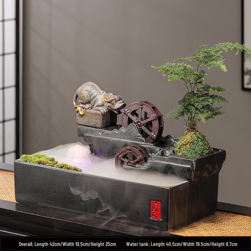 Feng Shui Flowing Water Ball Fountain for Living Room or Desktop Decor