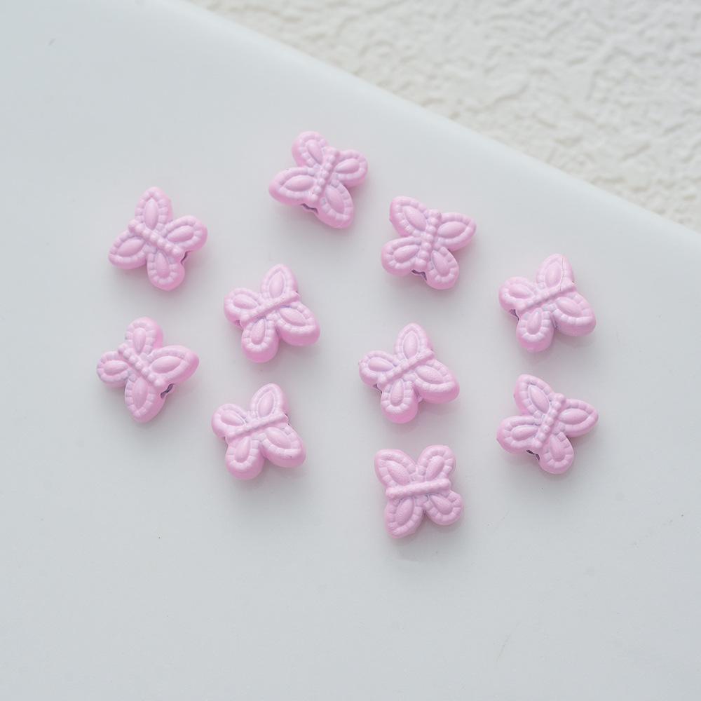 Alloy Paint Macaron Mini Butterfly Beaded Loose Bead Diy Bracelet Earrings Necklace Jewelry Accessories