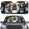 Giraffe Printed Aluminum Foil Sun Visor, Sun Protection And Heat Insulation Pad, Car Cute Pet