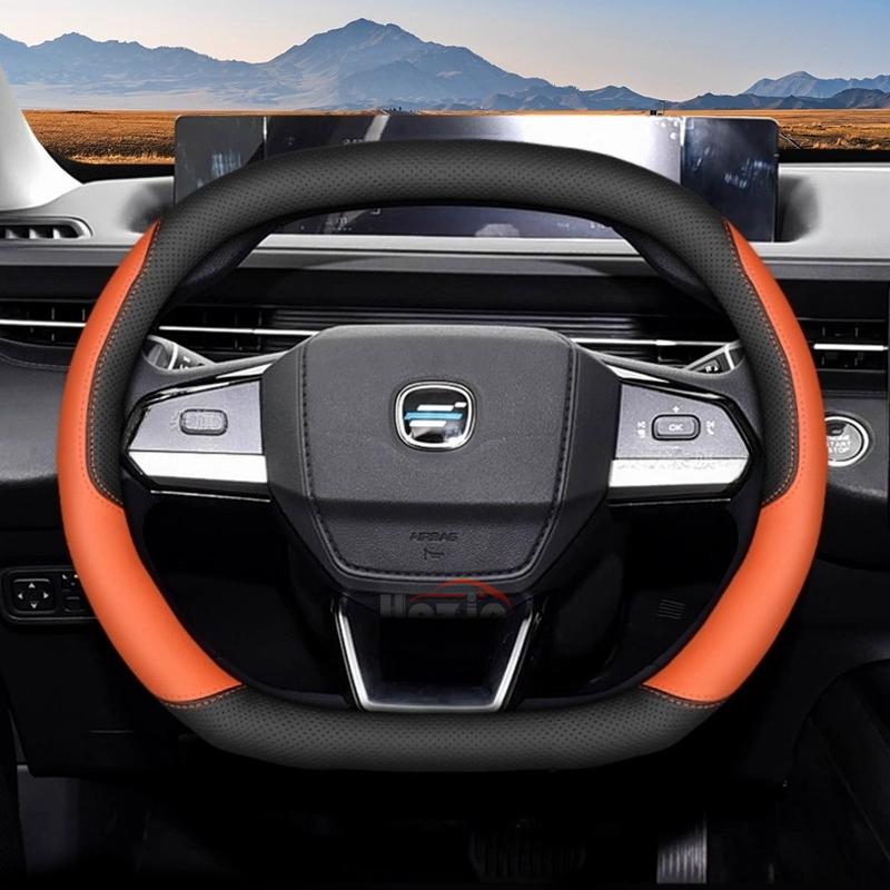 Leather Car Steering Wheel Cover for Changan Eado Plus UNI-V UN-K UNI-S CS55 PLUS Interior Accessories 2025 2026