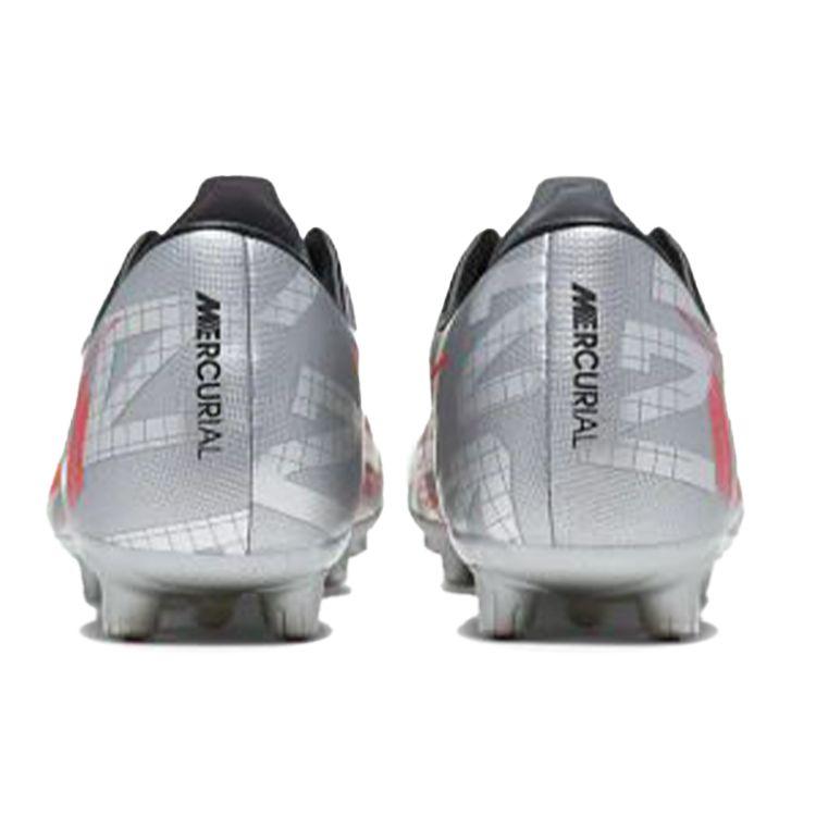 Nike Mercurial Vapor 13 Pro Round Toe Laced HG (Rubber Short Studs) Slip Resistant Durable Soccer Shoes Men Sneaker Silver Pink AT7902-906
