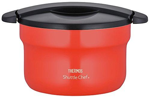 Thermos Vacuum Insulated Cooker Shuttle Chef 2.8L [3-5 servings] Tomato KBF-3001 TOM