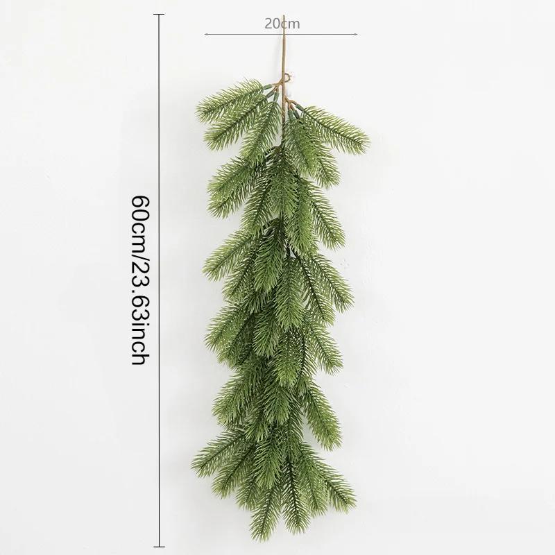Artificial Christmas Pine Garland, Greenery Winter Garland Decor for Home, Wall, Porch, Table, Mantle, Indoor Outdoor Decoration