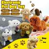 Electronic Dog Robot Lifelike Walking Barking Wagging Tail Puppy Plush Cute