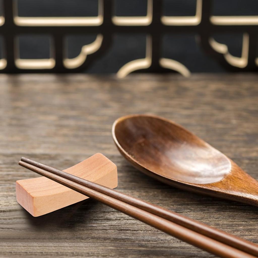 DOITOOL Podstavec na hůlku Podstavec na dřevěnou lžíci Hůlka Polštářek Podstavec na lžíci Stojan na hůlky v japonském stylu Odpočinek na příbory Japonské dekorace na nádobí