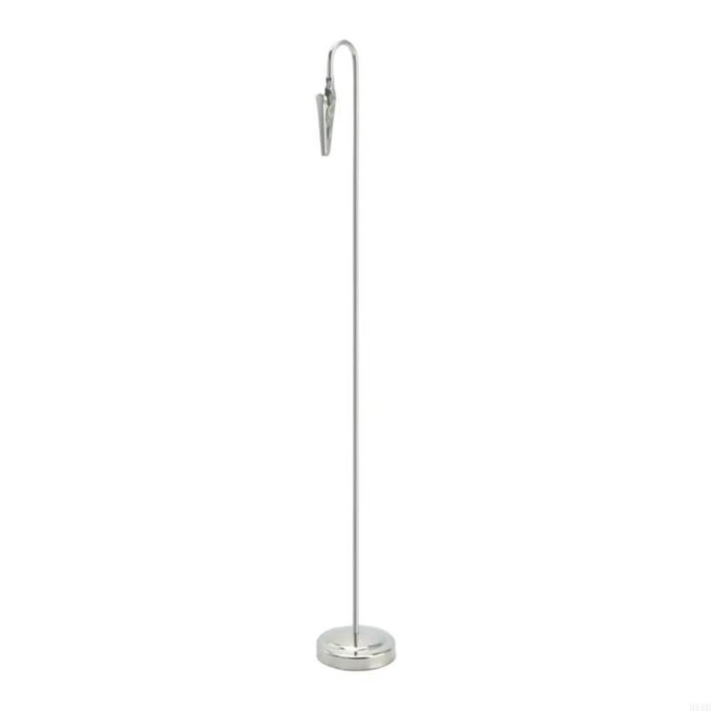 

Romantic Memo Clip Holder Metallic Note Clip Stand Fashion Photo Clip Stand Desktop Decoration Silver-30cm