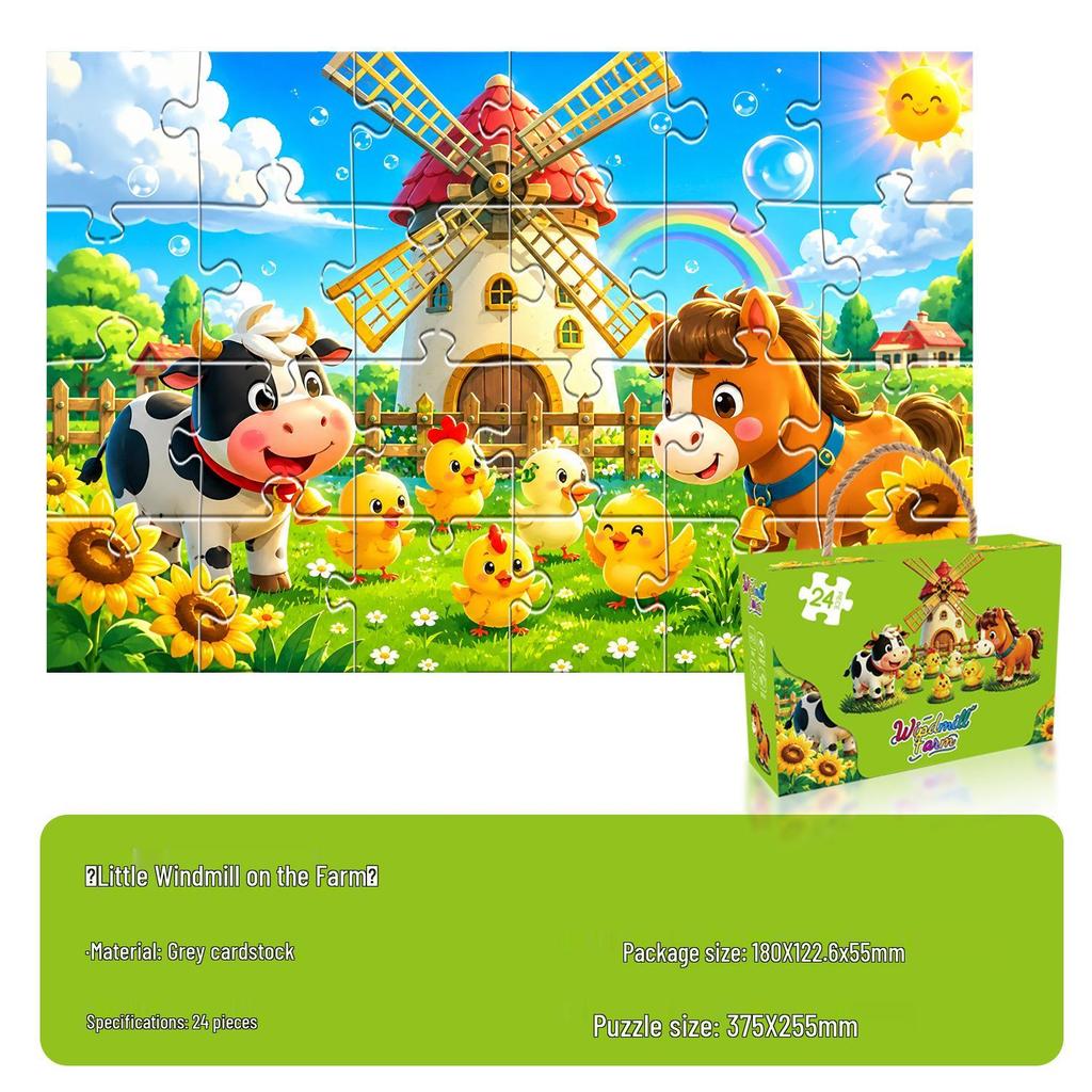 Anime Cartoon Educational Jigsaw Puzzles for Toddlers Ages 3-6