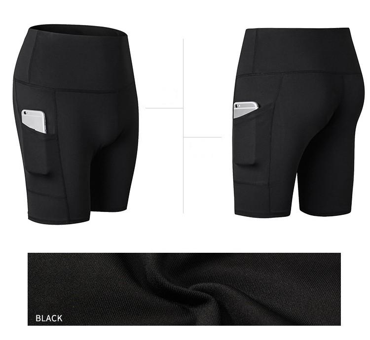 Women's Yoga Shorts High Waist Quick Dry Running Sweatpants with Pockets