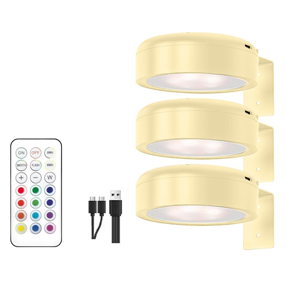 LED Light Magnetic Spotlight Rechargeable Wall Light Wireless Picture Light No Punch Reading Light Bedroom Bedside Light