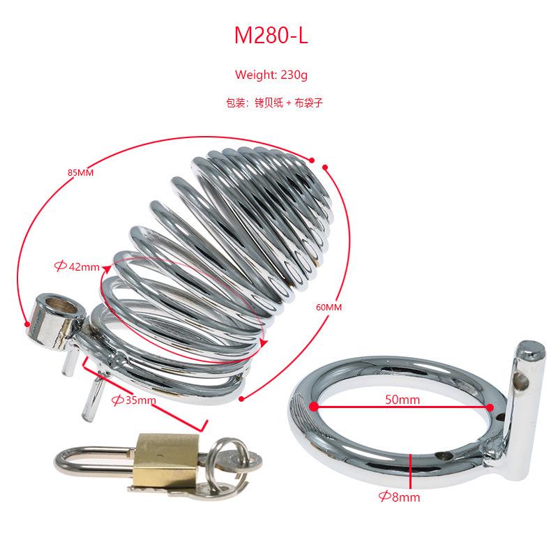 Metal Chastity Lock for Men Wear CB Chastity Device Penis Lock Cage SM Sex Tools for Adults