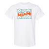 Miami Wave - Sport Football Short Sleeve T Shirt - White