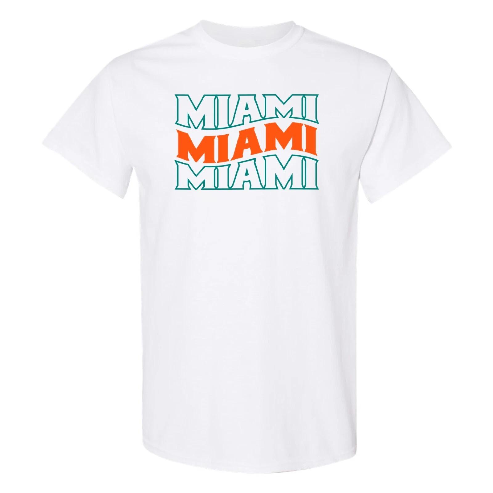 Miami Wave - Sport Football Short Sleeve T Shirt - White XL