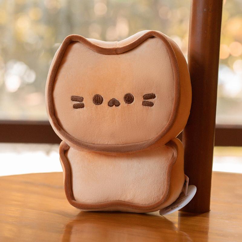 Playful Butter Cat Biscuit Plush Doll Soft Cute Pillow For Kids With Adorable Keychain Attachments