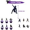 Black Panther Birthday Party Supplies Includes Banner, Cake Toppers, Balloons
