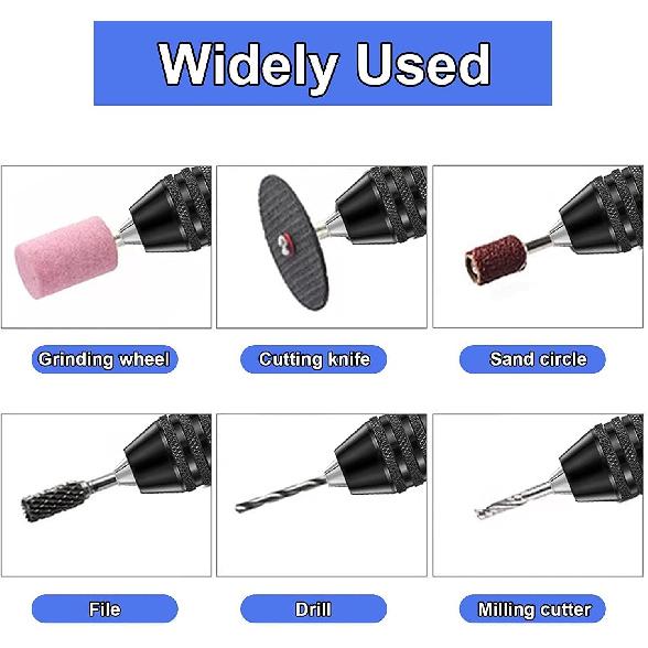 RZJZGZ 3 Pcs Keyless Drill Chuck Bit 1/4 Inch Hex Shank Keyless Drill Chuck Conversion Tool,0.3-6.5 Mm&0.3-3.6 Mm&0.8-8mm Quick Screwdriver Drill