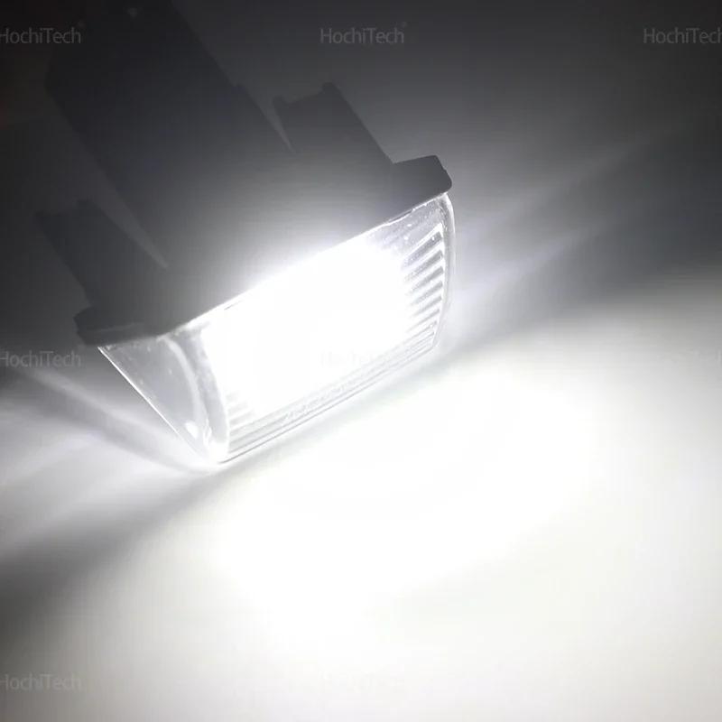 For Peugeot 206 207 307 308 407 5008 Partner Citroen C3 C4 C5 1 Year Durable LED White Canbus Rear License Plate Tag Lights