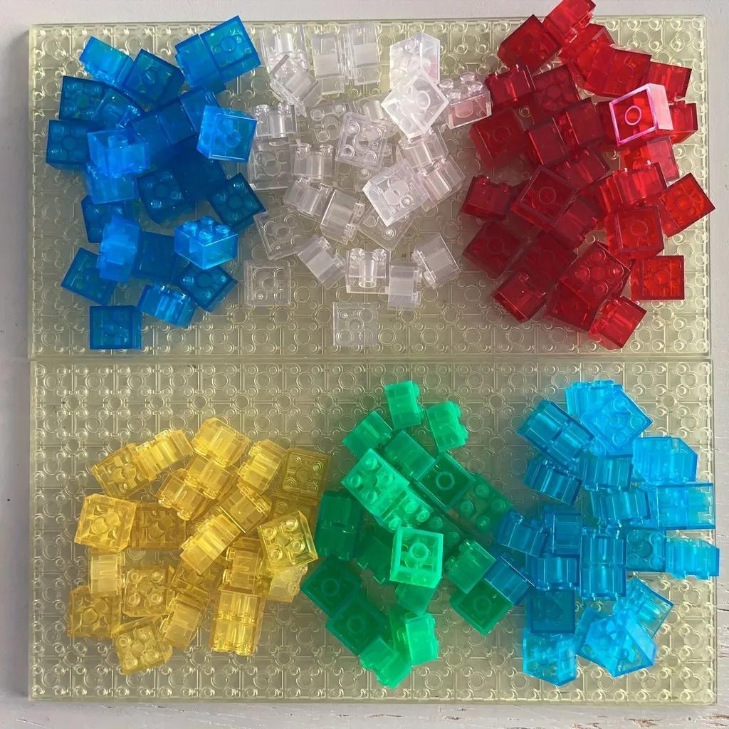 20 buc Cărămidă Transparentă Clară 2x2 Bloc de Construcție Piese MOC Jucării Pentru Copii Casă DIY Cascadă Compatibil 3001 3003