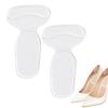 1/2/3/4 Paia Talloniere Trasparenti per Scarpe Anti-Scivolo Protezioni per Tallone Cuscinetti Riempitivo per Scarpe Troppo Grandi o Lente Prevenzione Vesciche Dolore