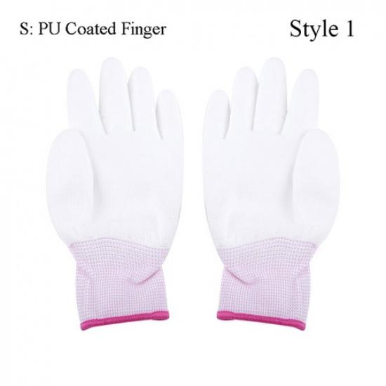 1 Pair Clean Gloves PU Coated Finger Gloves Antiskid Glove Anti Static Mitte ca