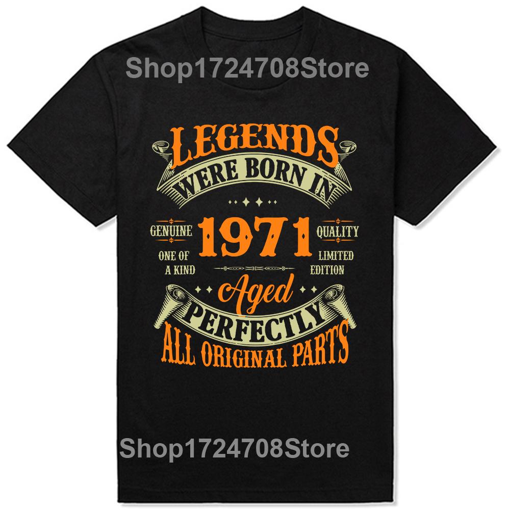 Tillverkad 1971 Begränsad upplaga 53 år av att vara fantastisk T-shirts Grafisk Streetwear Kortärmad Födelsedagspresenter T-shirt Män