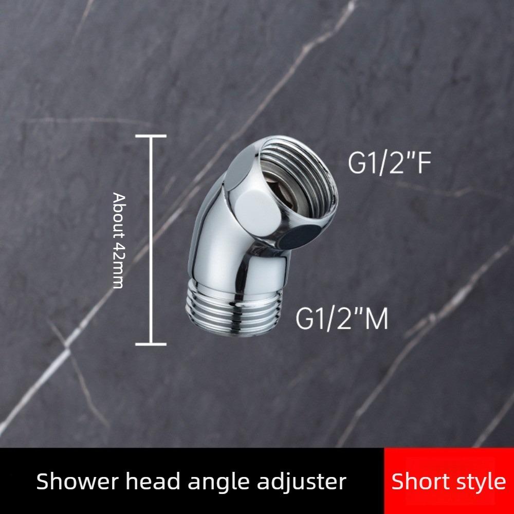 1/2 Universal Shower Head Extension Arm Stainless Steel Adjustable Angle Rotatable Connector Elbow for Handheld Shower Head