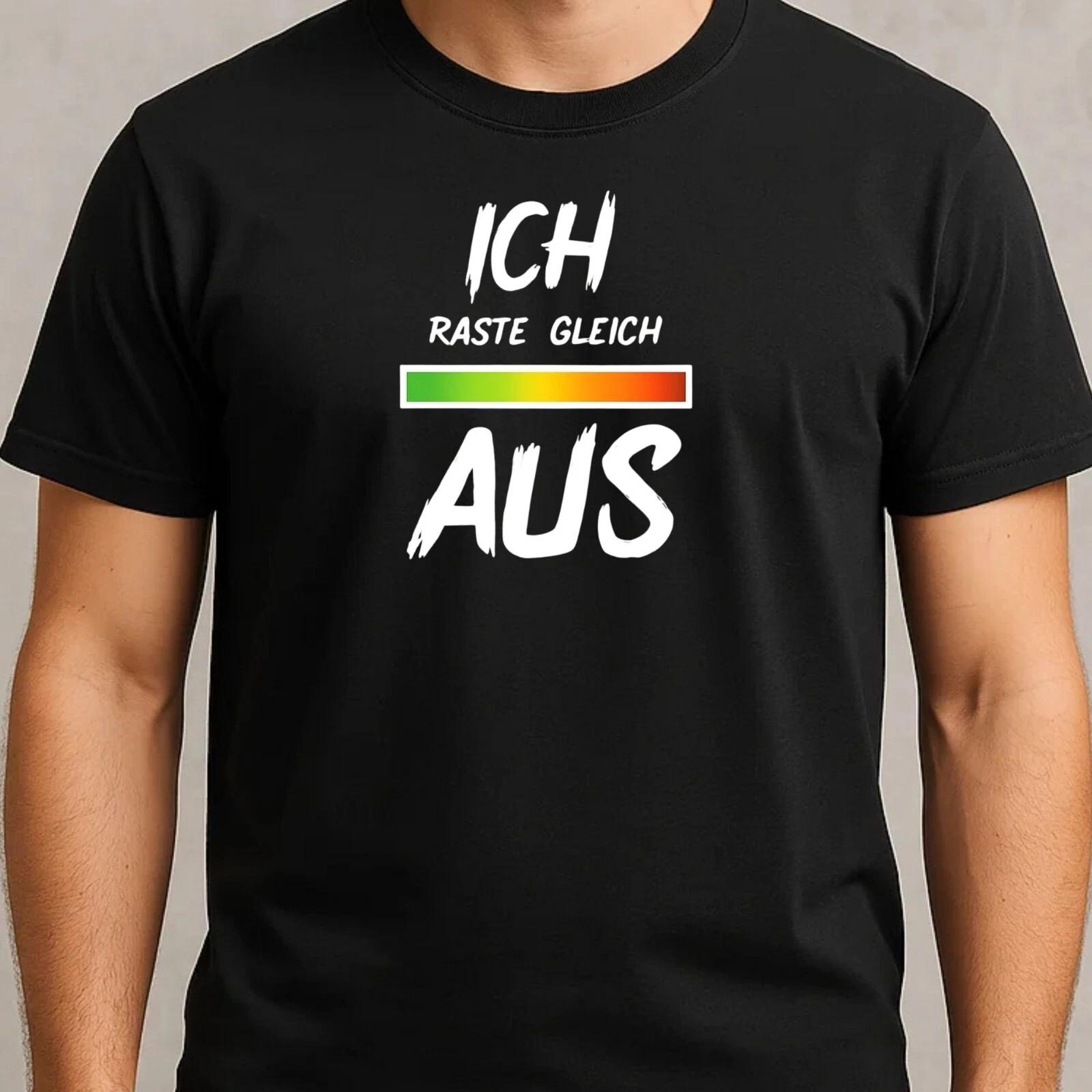 T-Shirt Herren Ich raste Gleich aus Motiv Baumwolle Größe S bis 5XL XL