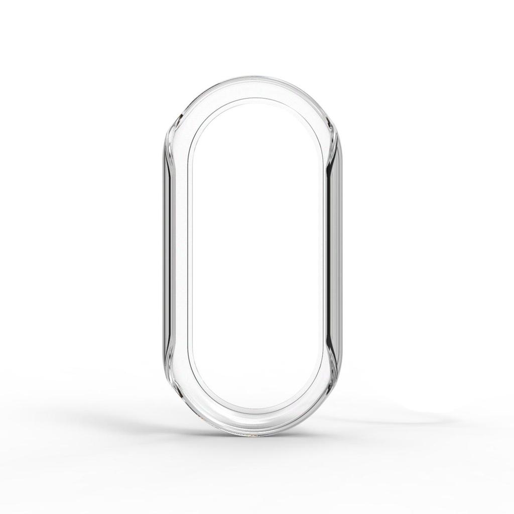 Funda protectora suave de Pc para Xiaomi Mi Band 8, medio paquete, funda protectora chapada en parachoques, reloj inteligente Xiaomi Mi Band 8