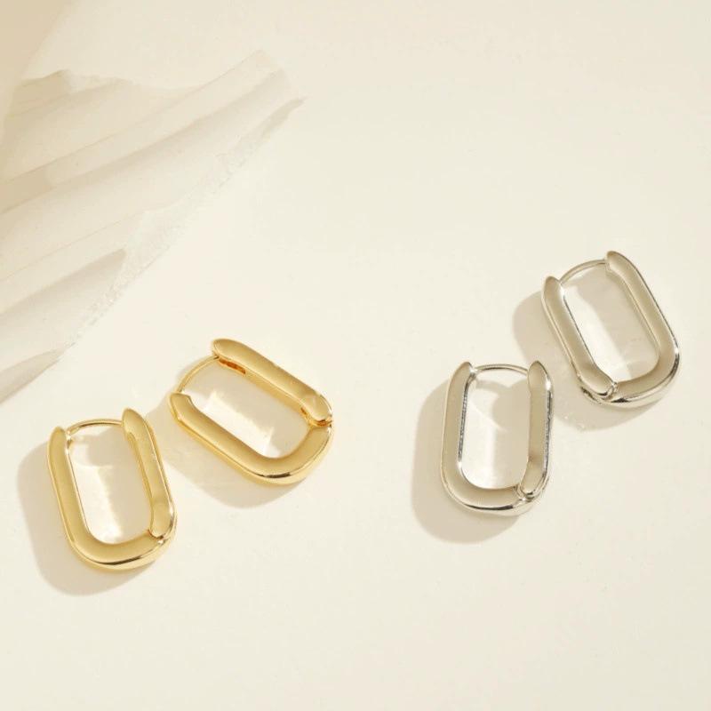 Trendy U-shaped Stainless Steel Ear Cuff - Women's Versatile, Simple & Fashionable Design