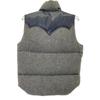 Rocky Mountain Featherbed MK.227068 Wool Leather x Canvas Down Vest coat grayUsed