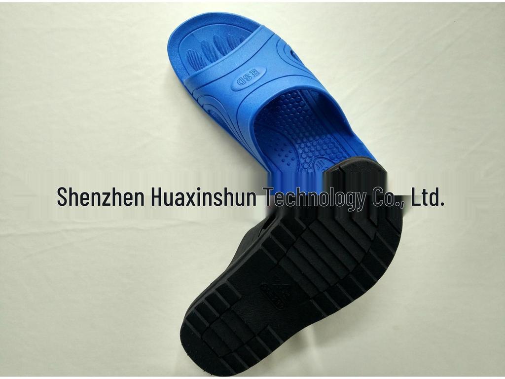 Antistatiske Svarte Sklisikre ESD Verkstedssandaler med Dobbelt Hull