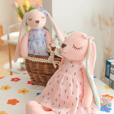 Cute Rabbit Plush Toy Soft Polyester Non Woven Lightweight Plush Animal Toys Easter Gifts for Kids
