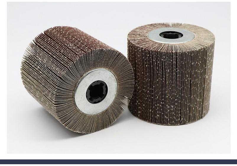 Stainless Steel Wire Brush with Sand Cloth and Nylon Polishing Wheel