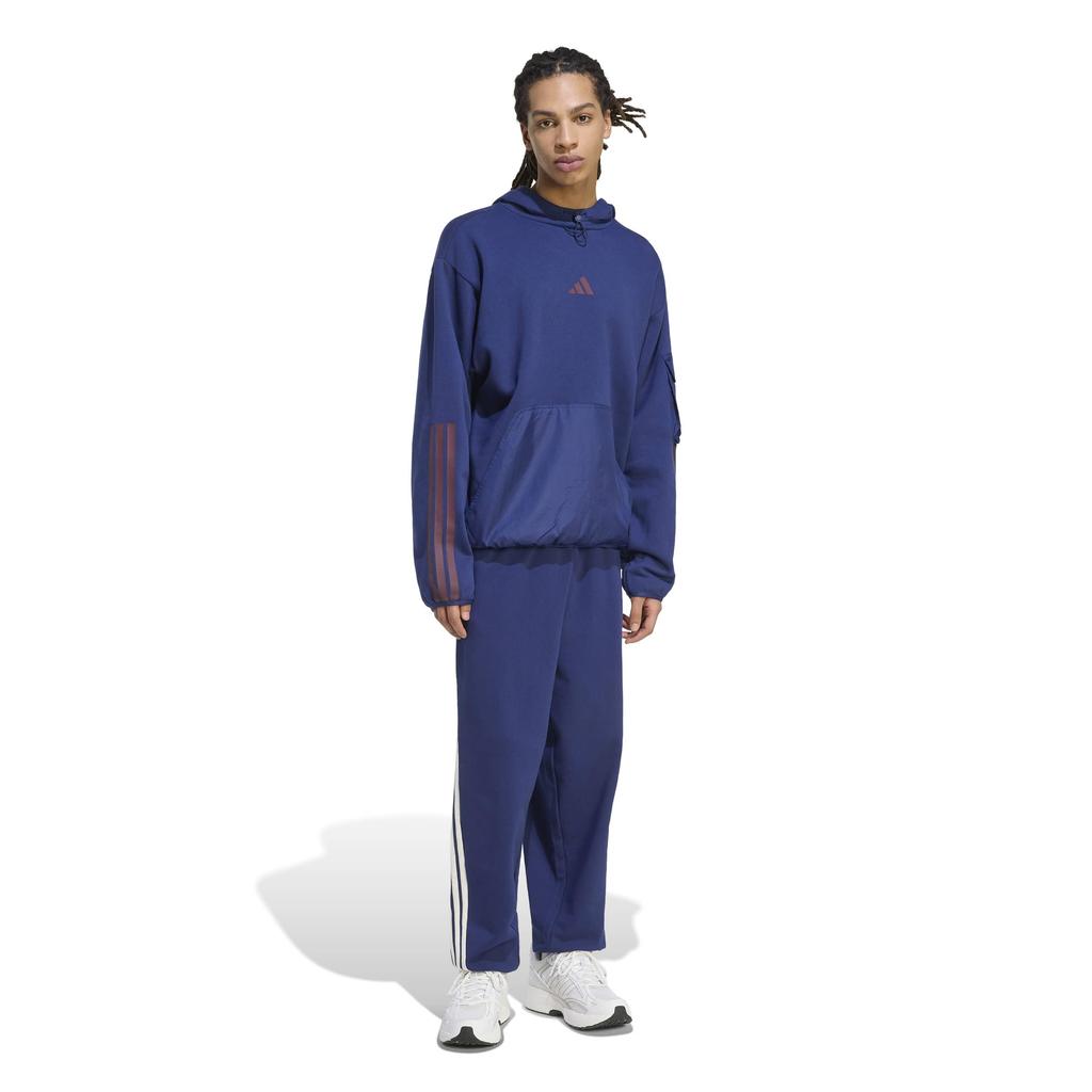 adidas Men's Sweatpants KIT 3-Stripes Dark Blue Off-White L RG576 KW2365