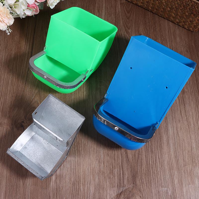 Nowy 1 szt. Duża pojemność Karmnik dla królików Plastikowa Stalowa Karmnik dla królików Dozownik paszy dla królików Anty-dziobanie Taca paszowa dla królików
