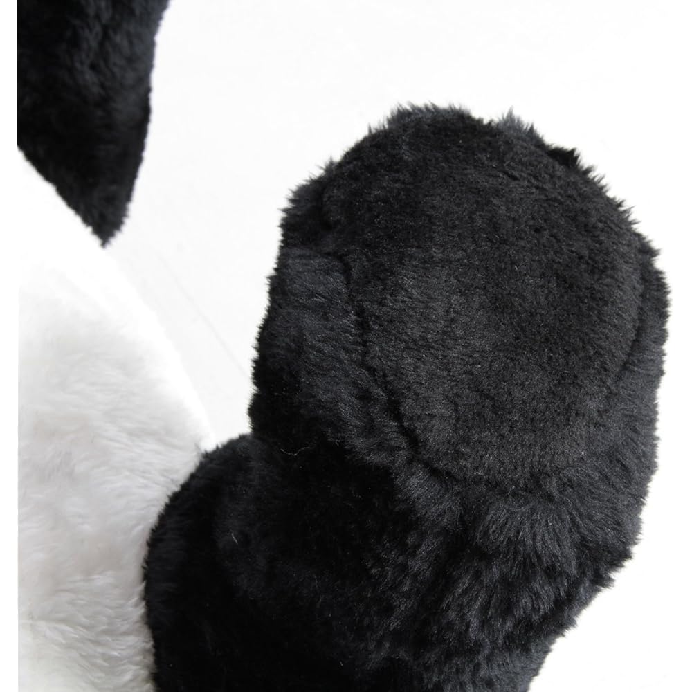 Fuji Trading Animal Stool Panda 35x90x53cm Load Capacity 80kg Plush Toy Furniture