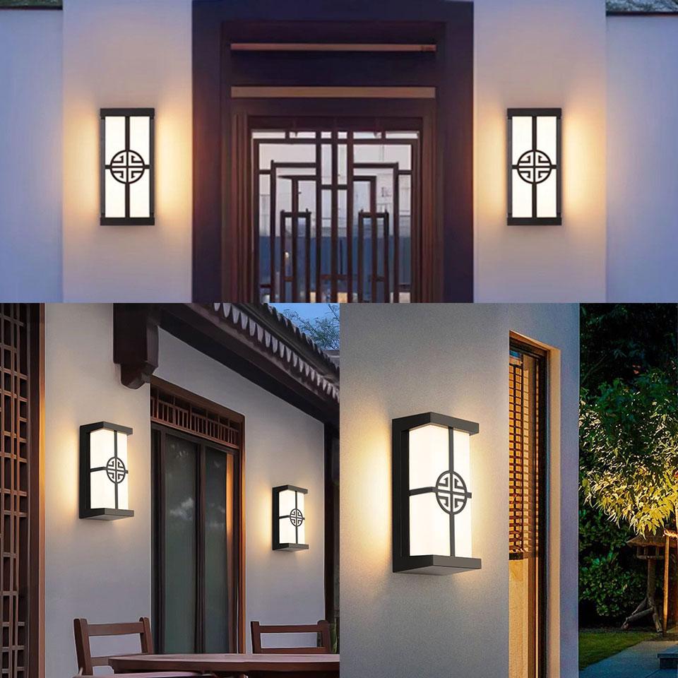 LED Wall Light Outdoor Presence Sensor Lamp Waterproof AC85-265V LED Wall Light Stairs Garden Porch Balcony For Home Accessories