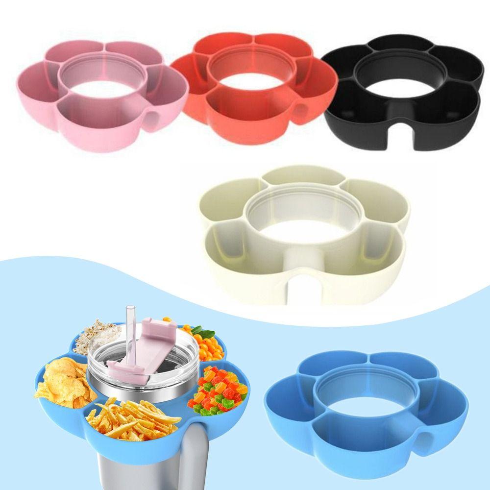 

5 отсеков, контейнеры для закусок, коробка, подходит для стакана на 40 унций, контейнеры для хранения продуктов питания, автомобильный подстаканник