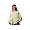Anta Life Series Comfortable Casual Simple Loose Solid Color Round Neck Pullover Sweatshirt Women Sweatshirt Pistachio-Green 962518717N-3