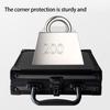 Portable Aluminum Alloy Jewelry Storage Box With Locking Mechanism Accessory for Enhanced Security and Organization