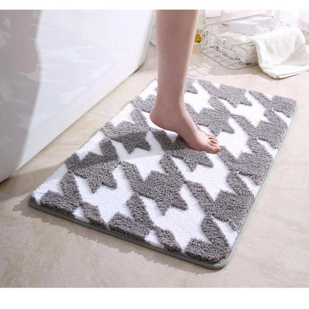 Qianniao Grid Floor Mat Bathroom Anti Slip Mat