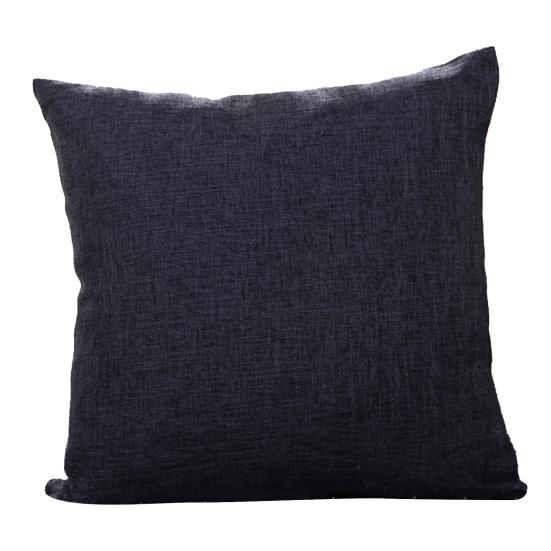Square Linen Solid Color Soft Pillow Case Sofa Bed Cover Cushion Home