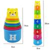 Kid Brain Response Battle Fold Cup Hand Speed Competition Fold Cup Baby Stack Game Early Education Puzzle Train Board Games Toy