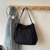 Large-capacity commuter tote bag autumn and winter new trendy simple fashion canvas bag women's shoulder bag messenger bag
