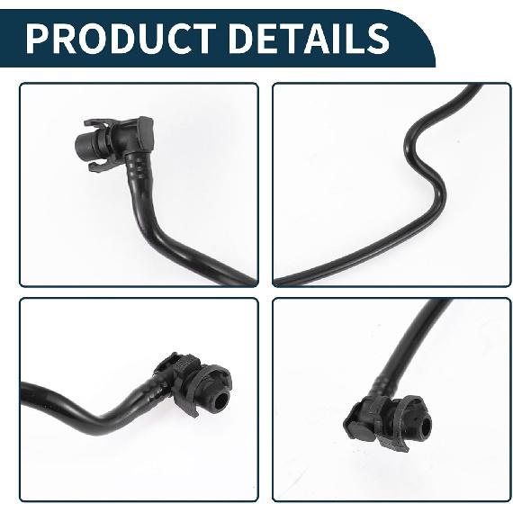 Radiator Hose for Land Rover Discovery 2017-2020 for Land Rover Range Rover Good Sealing No.LR077702/LR081659/LR034648 Upper Vent Reservoir Hose