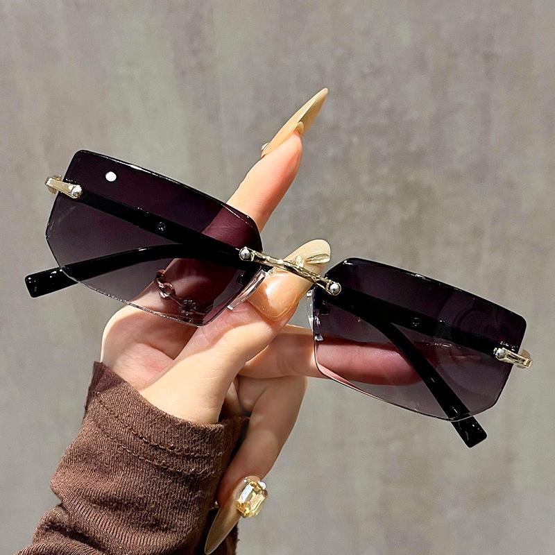 Trendy Frameless European & American UV Protection Sunglasses for Men and Women