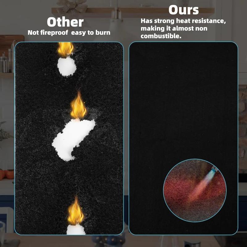 Coperta di Saldatura in Feltro di Carbonio Pre-Ossidato 2mm/5mm Tessuto Ignifugo Resistente al Calore per Saldatori di Lavorazione dei Metalli Industriale Protezione